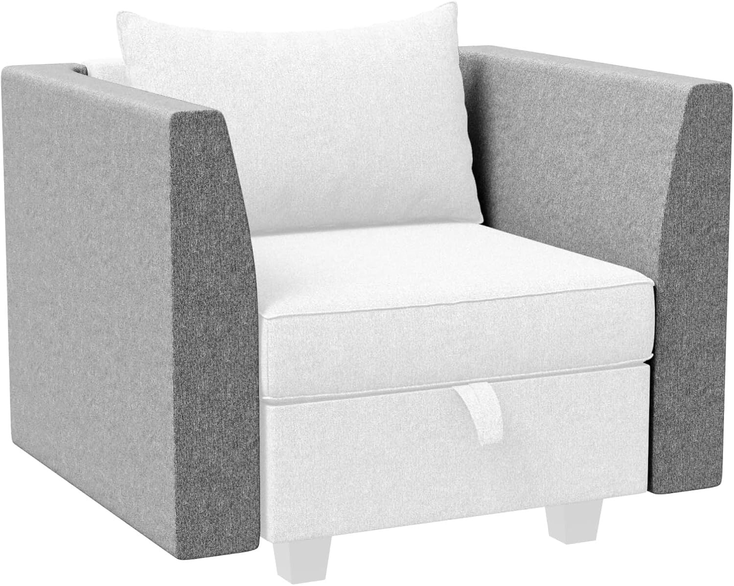 EvaStar Home Side Armrest Module for DIY Modular Sectional Sofa, Pair