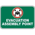 thumbnail image 1 of Evacuation Assembly Point Sign Fire/Exit Emergency Signs Metal Tin \8 x 12 Inch for Home or Work, 1 of 4