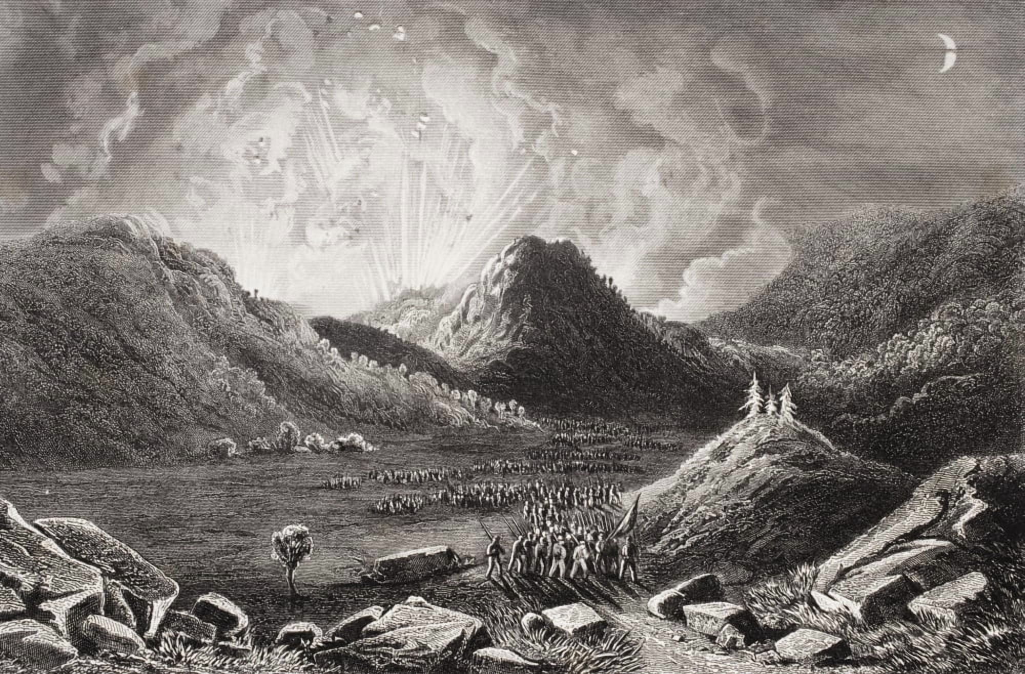Evacuation Of Cumberland Gap Tennessee September 1862 Canvas Art - Ken Welsh Design Pics (18 x 11)