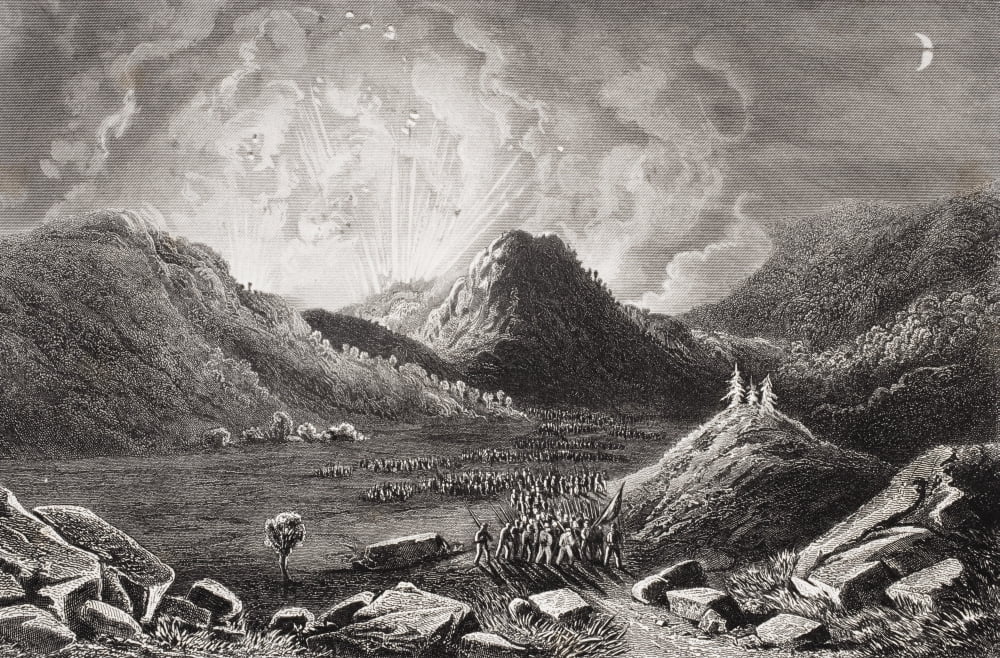 Evacuation Of Cumberland Gap Tennessee September 1862 Canvas Art - Ken Welsh  Design Pics (36 x 22)