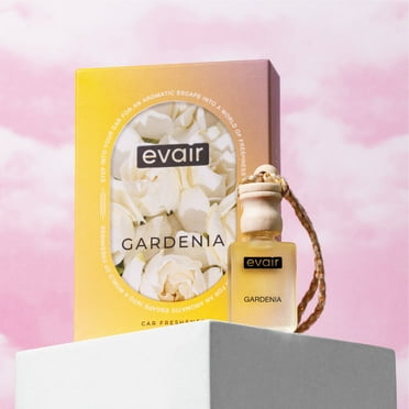 Evair Gardenia Car Freshner, Hanging Car Diffuser with Essential Oils, Pack of 1