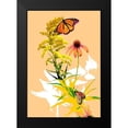 thumbnail image 1 of Evalia Designs 14x18 Black Modern Framed Museum Art Print Titled - Monarchs on Golden Rod I, 1 of 4