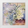 thumbnail image 1 of Evalia Designs 26x26 White Modern Wood Framed Museum Art Print Titled - Periwinkle Bluish Hydrangeas II, 1 of 4