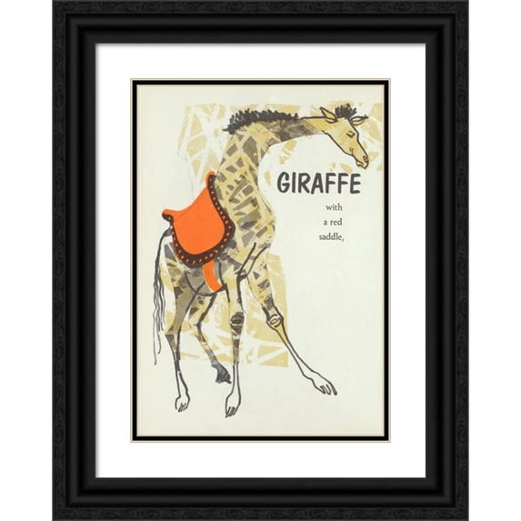 Evaline Ness 11x14 Black Ornate Wood Framed Double Matted Museum Art Print Titled: Lonely Maria Pl20 (1960)
