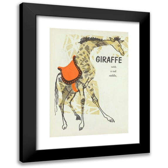 Evaline Ness 14x18 Black Modern Framed Museum Art Print Titled - Lonely Maria Pl20 (1960)