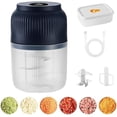 thumbnail image 1 of Evaliuate Garlic Mincer, 2025 New Electric Garlic Chopper, Evaliuate Mini Portable Veggie Chopper, Multifunctional Small Food Processor with 6 Head Sharp Blade, for Mashing Onion, 1 of 7