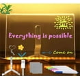 thumbnail image 1 of Evaliuate LED Message Board, Creative Rewritable Acrylic LED Message Board - Come with 7 Pens, LED Note Board with Colors, for Office, School, Home & Kids (15 * 15cm /5.9 * 5.9In), 1 of 7
