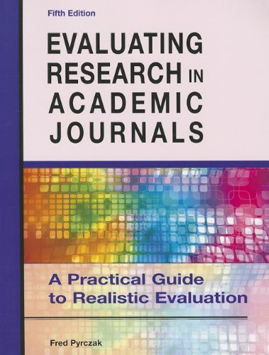 Pre-Owned Evaluating Research in Academic Journals: A Practical Guide ...