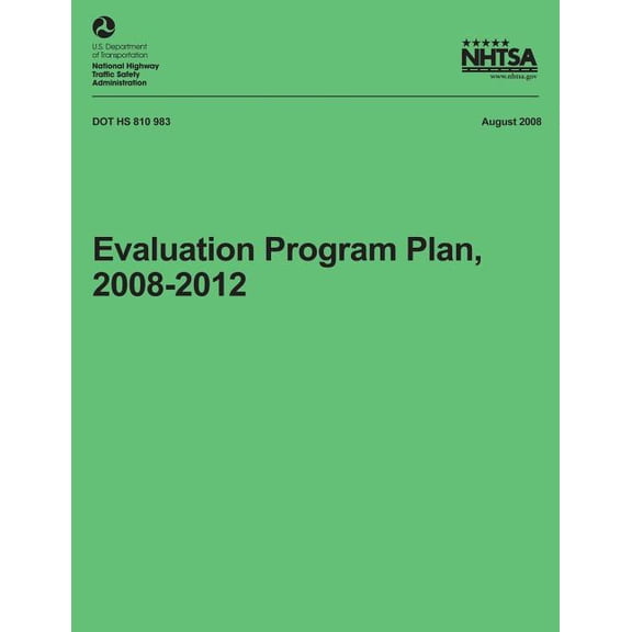 Evaluation Program Plan, 2008-2012