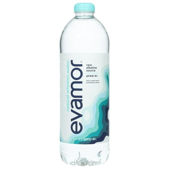 Evamor Artesian Natural Alkaline Water 64 fl oz (Pack Of 8)