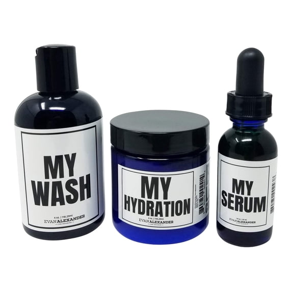 Evan Alexander Fine Grooming MY Beginner’s Beard Kit W/ MY Serum Beard Oil, 3 Piece Set