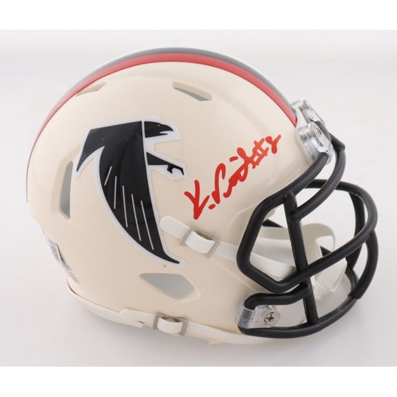 Kyle Pitts Autographed Hand Signed Mini Helmet - Beckett COA