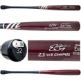 thumbnail image 1 of Evan Carter Autographed Maroon & Navy Marucci Player Model Baseball Bat Texas Rangers "23 WS Champs" Beckett BAS Witness 224409, 1 of 2