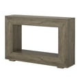 thumbnail image 1 of Evan Console Table, 47 Inch Rectangular Top, Rustic Gray, Open Shelf, 1 of 5