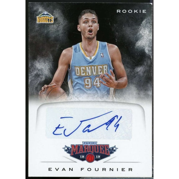 Evan Fournier Card 2012-13 Panini Marquee Rookie Autograph #49