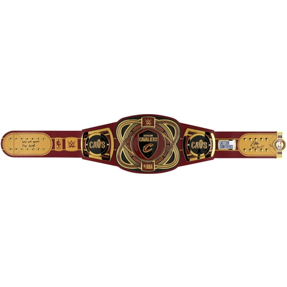 Evan Mobley Cleveland Cavaliers Autographed WWE Legacy Title Belt with Multiple Inscriptions - Limited Edition #2-9 of 10 - Fanatics Authentic Certified