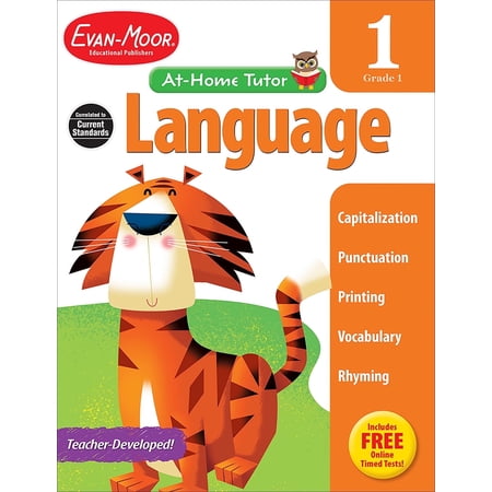 Evan-Moor At-Home Tutor: Language, Grade 1 Workbook