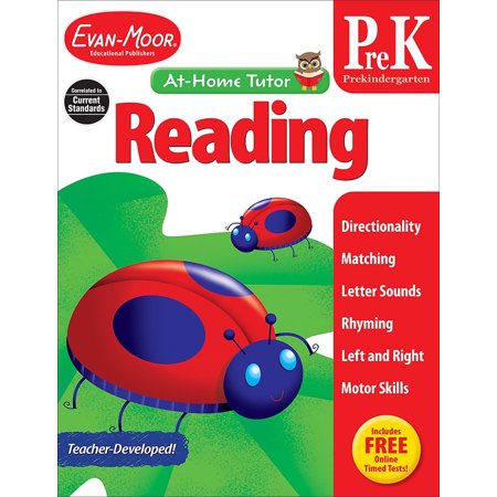 Evan-Moor At-Home Tutor: Reading, PreK Workbook