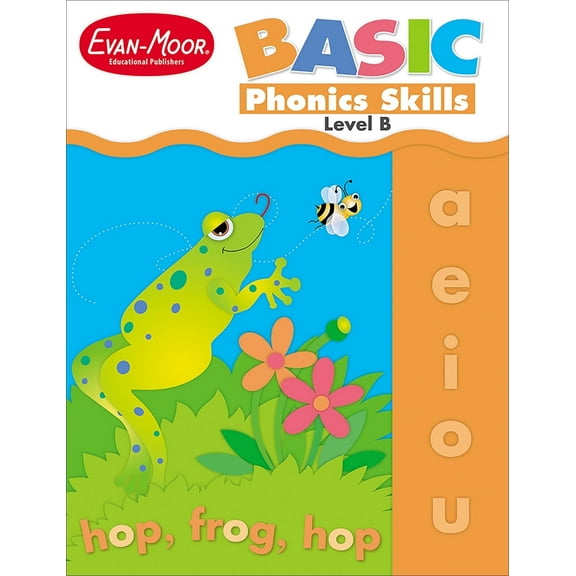 Evan-Moor Basic Phonics Skills, Kindergarten - Grade 1 (Level B) Teacher Resource