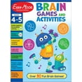 thumbnail image 1 of Evan-Moor Brain Games and Activities, Age 4 - 5: Early Learning Activity Book, Sticker Activities, Cut and Glue, Alphabet, Numbers, 128 pages (Paperback), 1 of 8