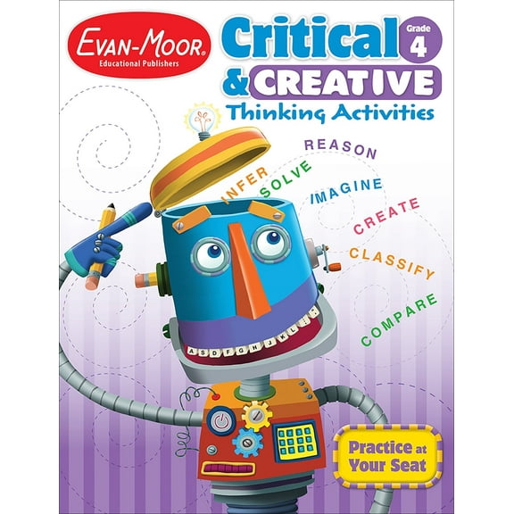 Evan-Moor Critical and Creative Thinking Activities, Grade 4 Teacher Resource
