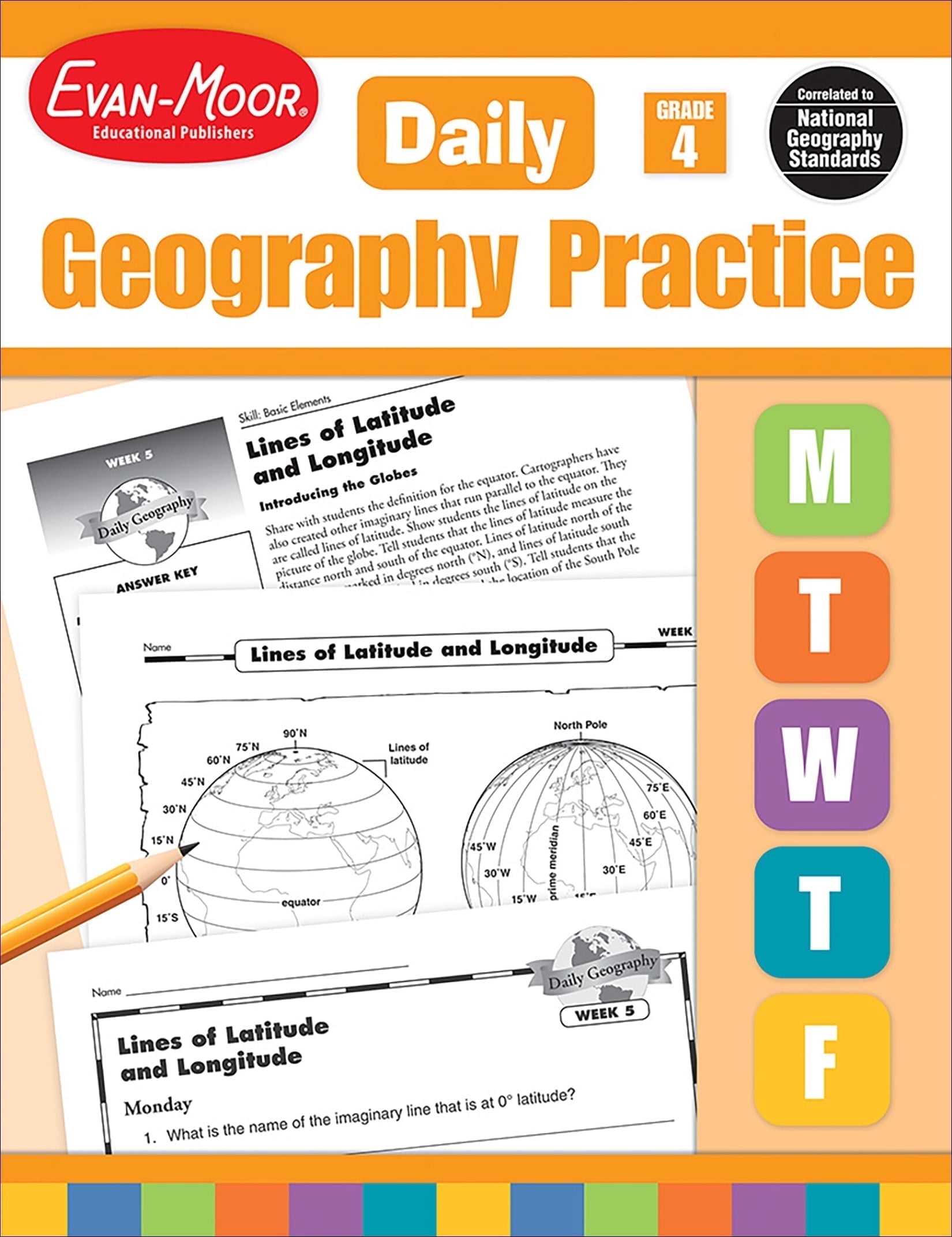 Evan-Moor Daily Geography Practice, Grade 4 Teacher Edition - Walmart.com