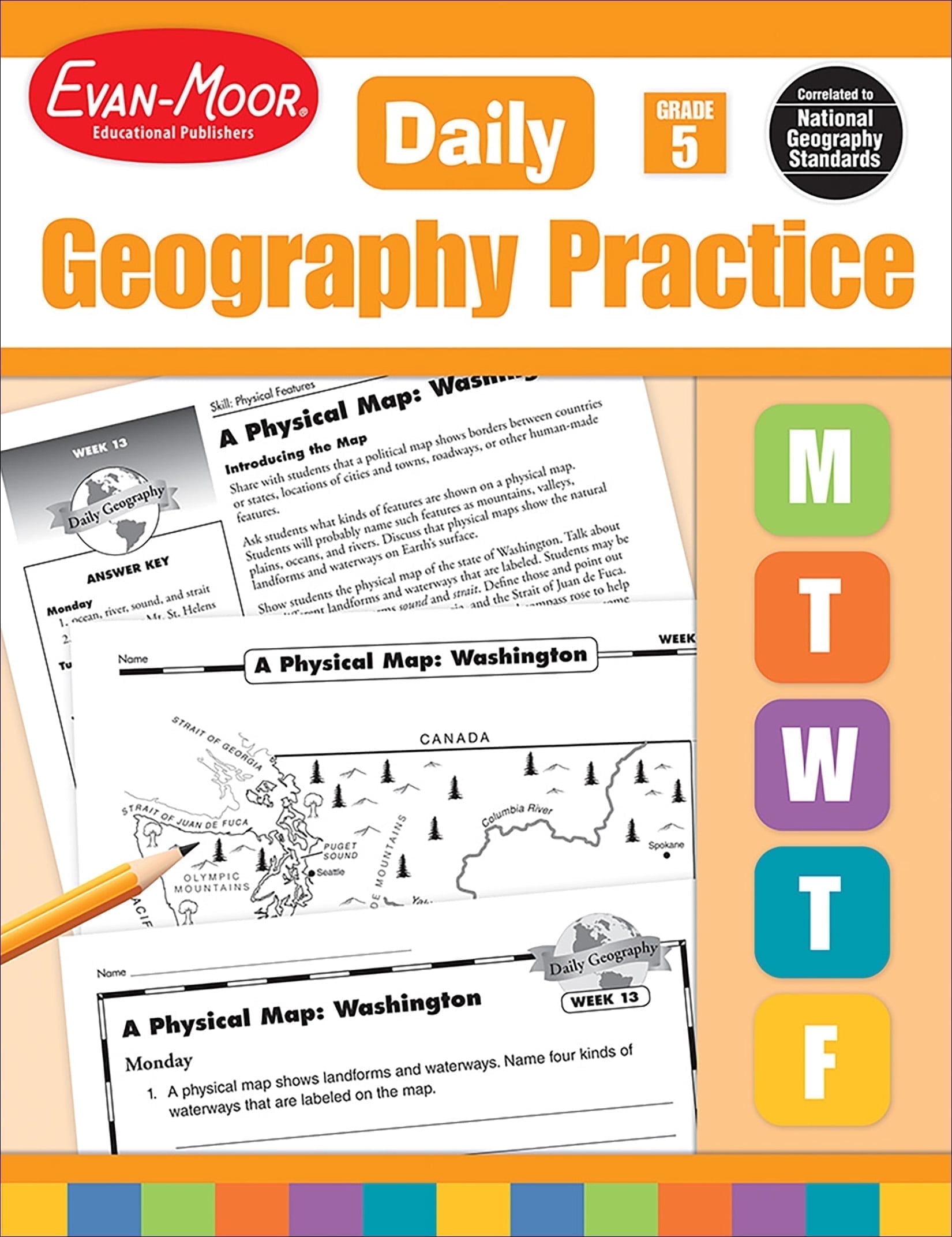 Evan-Moor Daily Geography Practice, Grade 5 Teaching Edition - Walmart.com