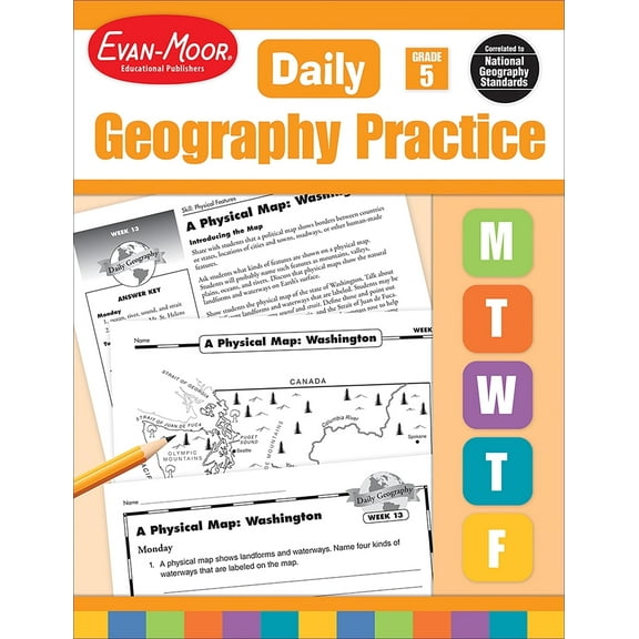 Evan-Moor Daily Geography Practice, Grade 5 Teaching Edition