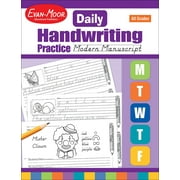 Evan-Moor Modern Manuscript, Daily Handwriting Practice for Kids Ages 5+, Teaching Edition
