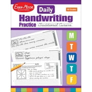 Evan-Moor Traditional Cursive, Daily Handwriting Practice for Kids Ages 5+, Teaching Edition