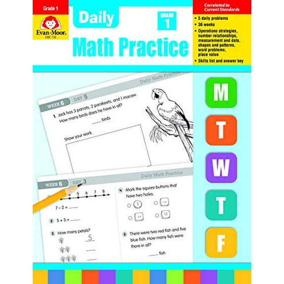 Pre-Owned Daily Math Practice, Grade 1 Teacher Edition (Paperback) 1557997411 9781557997418