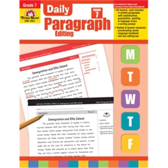 Evan-Moor Daily Paragraph Editing Gr 7