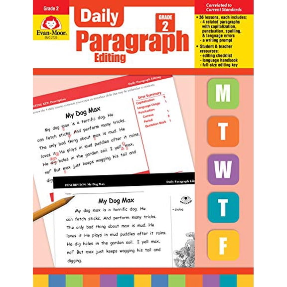 Pre-Owned Daily Paragraph Editing Grade 2 (Evan-Moor Writing Series) Paperback