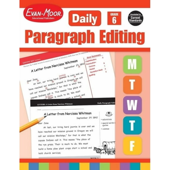 Evan-Moor Daily Paragraph Editing, Grade 6 Teacher Edition