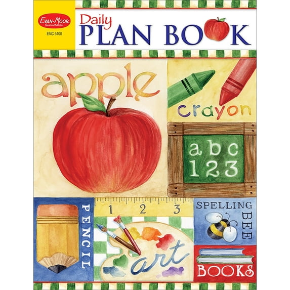 Evan-Moor Daily Plan Book: School Days, Kindergarten - Grade 6 Teacher Resource