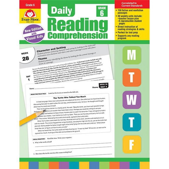 Evan-Moor Daily Reading Comprehension - Grade 6