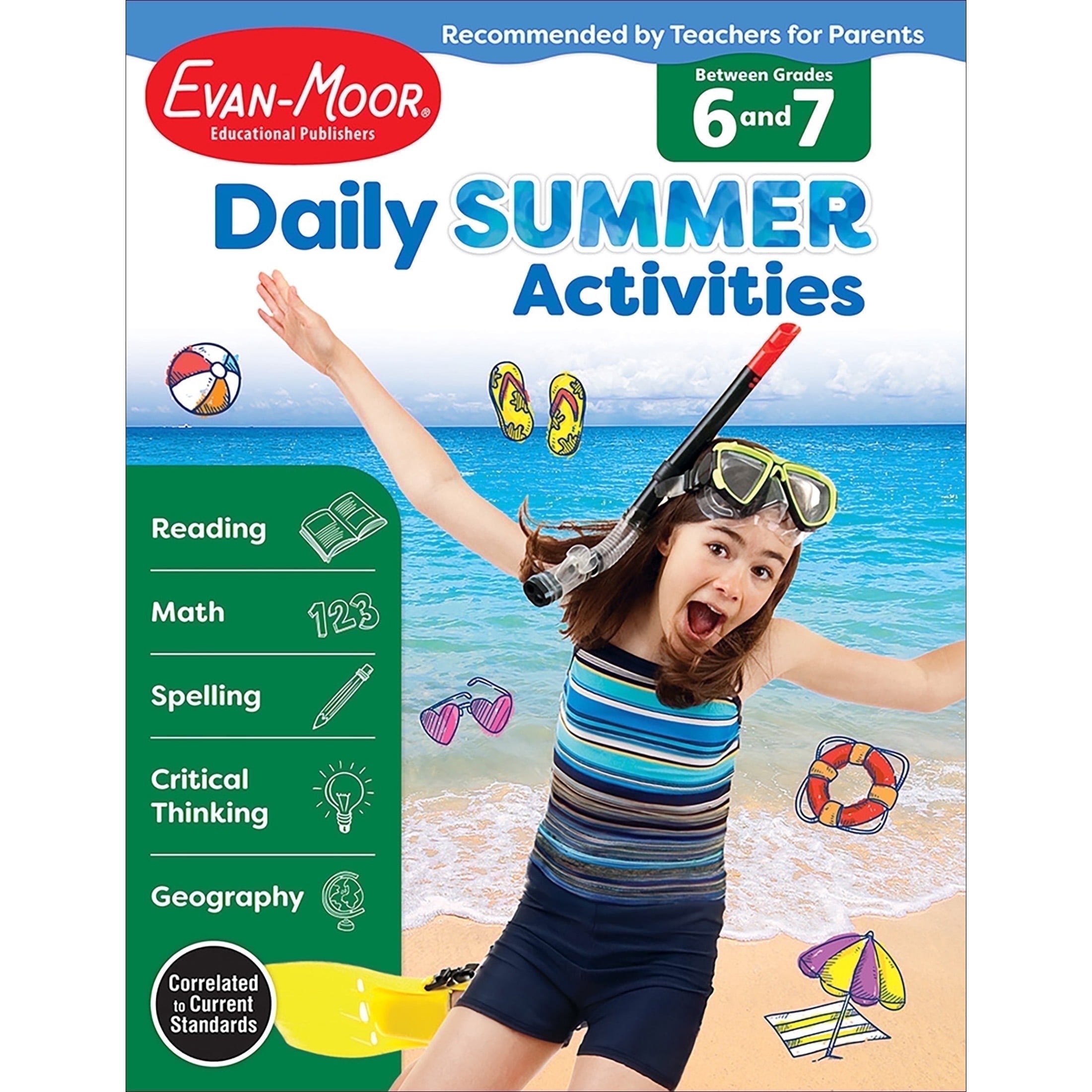 Evan-Moor, Daily Summer Activities, Moving from 6th to 7th Grade ...