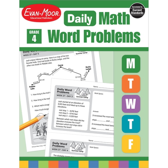 Evan-Moor Daily Word Problems Math, Grade 4 Teaching Edition