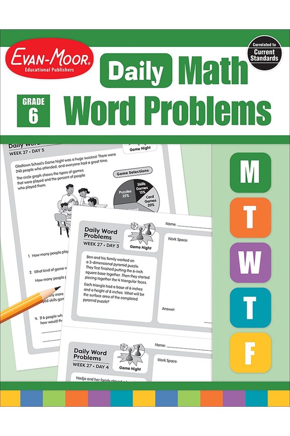 Daily Word Problems Math, Grade 6 Teaching Edition