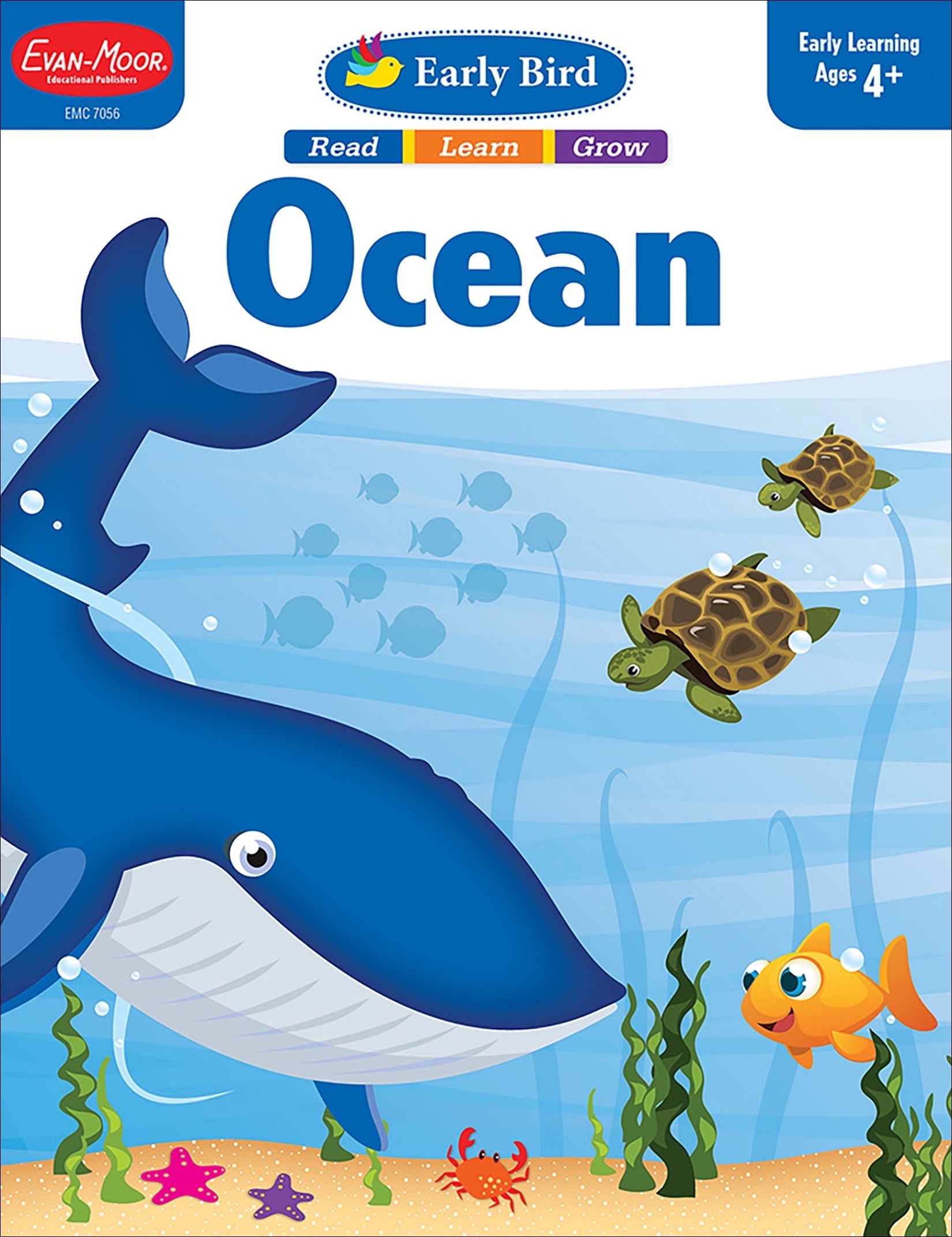 Evan-Moor Early Bird: Ocean, Age 4 - 5 Workbook - Walmart.com