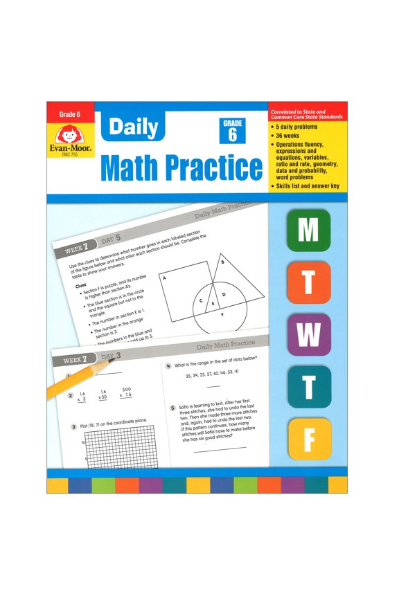 Educational Publishers Daily Common Core Math Practice, Grade 6