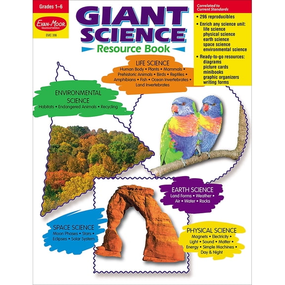 Evan-Moor Giant Science Resource Book, Grade 1 - 6 Teacher Resource