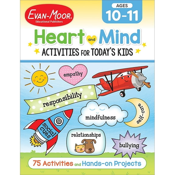 Evan-Moor Heart and Mind Activities for Today's Kids Workbook, Age 10 - 11