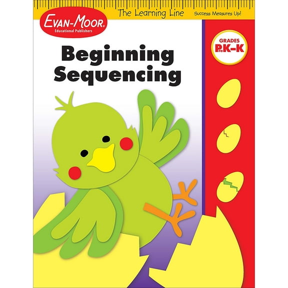 Evan-Moor Learning Line: Beginning Sequencing, PreK - Kindergarten Workbook