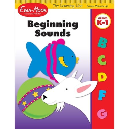 Evan-Moor Learning Line: Beginning Sounds, Kindergarten - Grade 1 Workbook