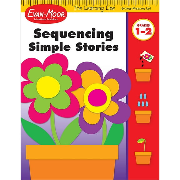 Evan-Moor Learning Line: Sequencing Simple Stories, Grade 1 - 2 Workbook