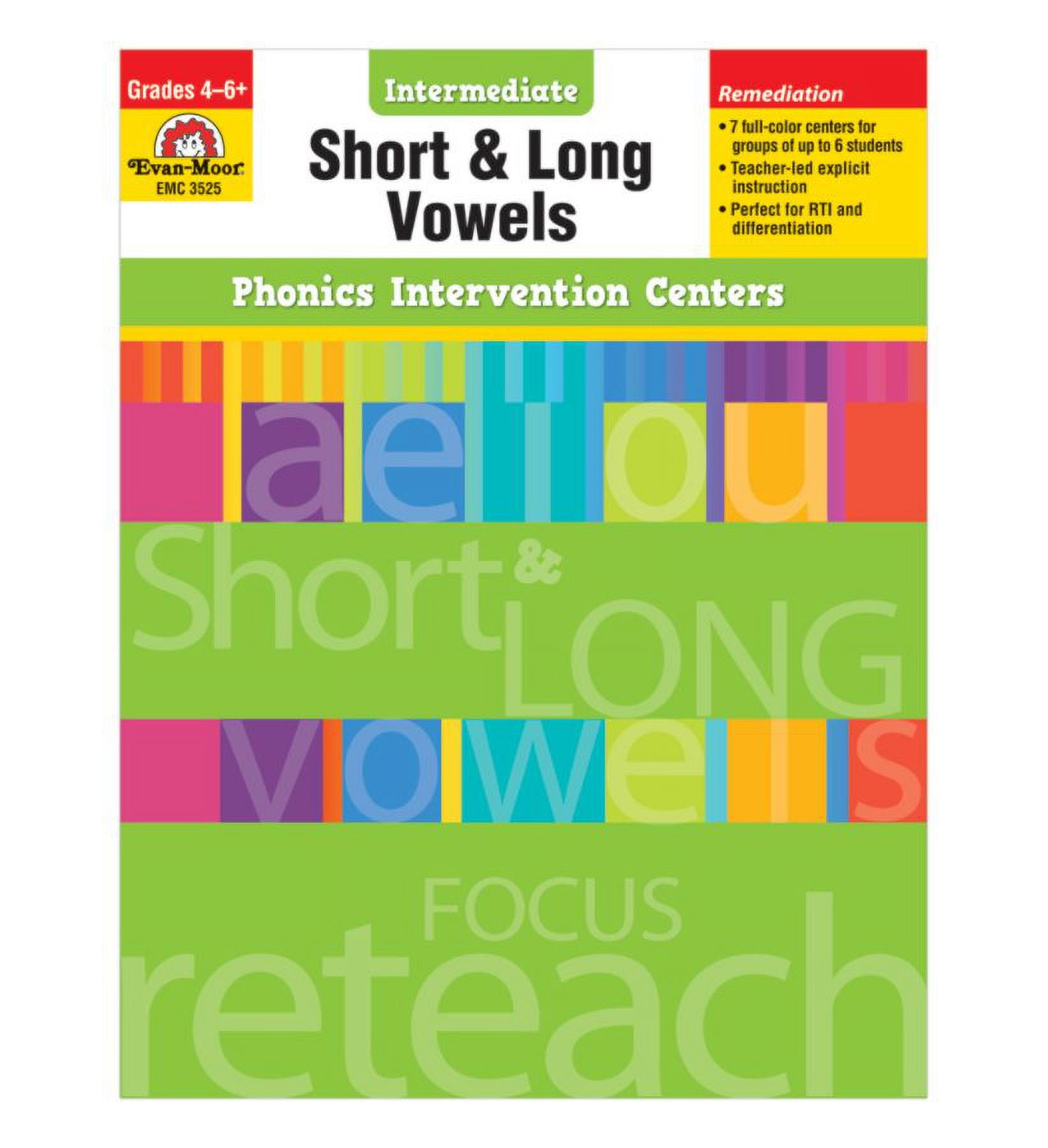 EvanMoor® Phonics Intervention Center, Short And Long Vowels, Grades 4
