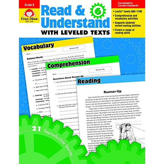 Pre-Owned Read & Understand with Leveled Texts, Grade 6-Ls Cpq (Paperback) by Evan-Moor Educational Publishers