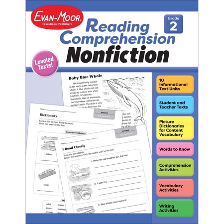 Evan-Moor Reading Comprehension: Nonfiction, Grade 2 Teacher Resource