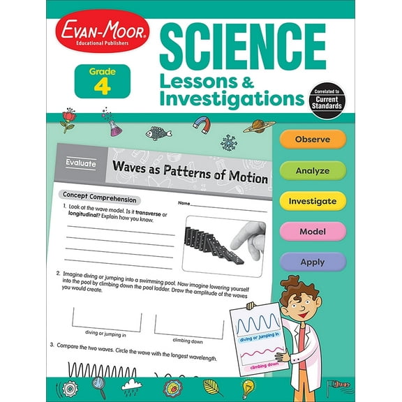 Evan-Moor Science Lessons and Investigations, Grade 4 Teacher Resource